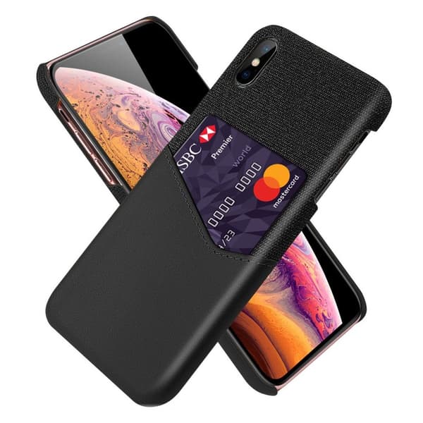 Bofink iPhone Xs-Kort Deksel - Svart Black