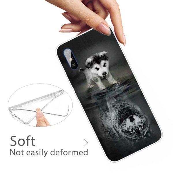 Deco Xiaomi Redmi 9A skal - Hund / Varg Silvergrå