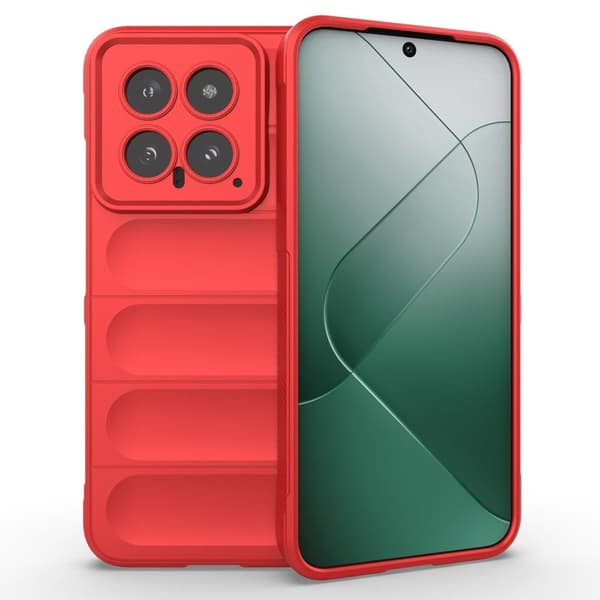 Deksel med mykt grep for Xiaomi 14 - Rød Red