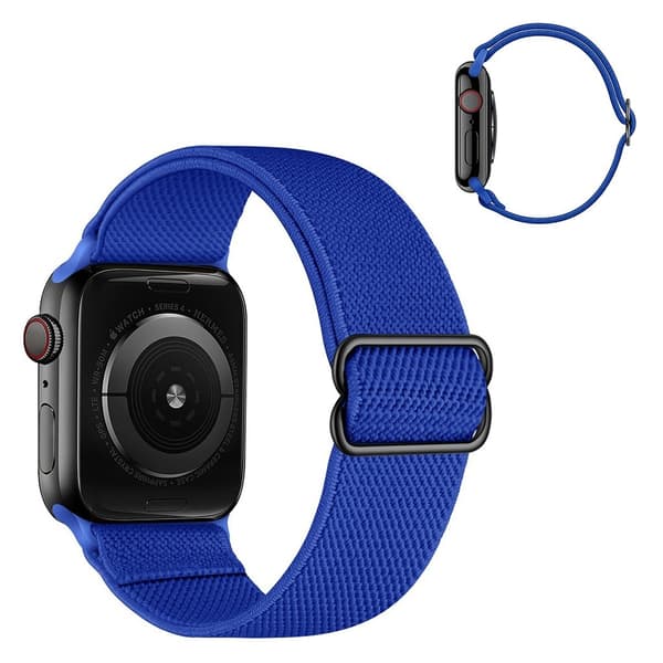 Apple Watch Series 6 / 5 44mm nylon watch band - Midnight Blue Blå