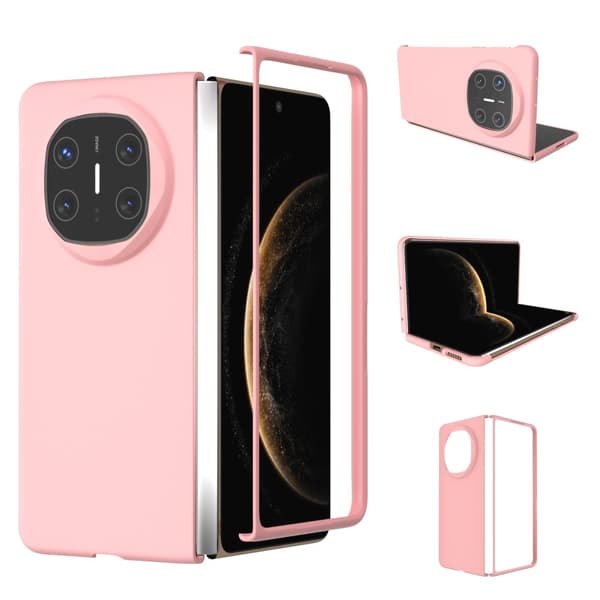 Huawei Mate X6 Fodral Skin-Touch Texture Hard Stöttålig vikbart mobilskal - Rosa Rosa
