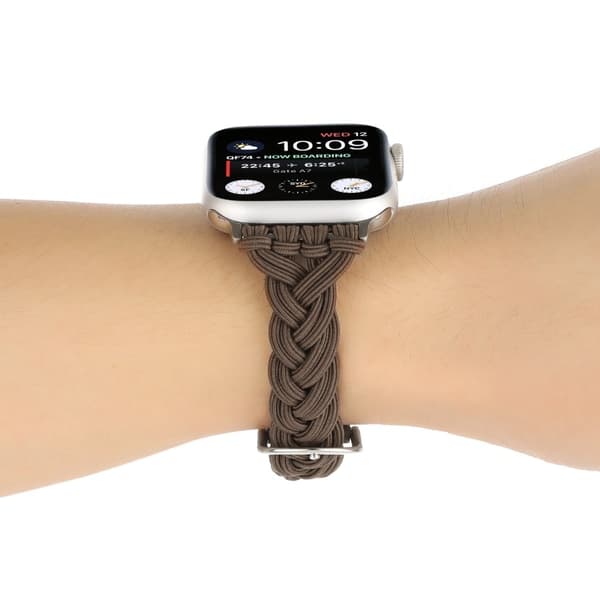 Apple Watch Series 8 (41mm) elastisk fletrem - Brun Brown