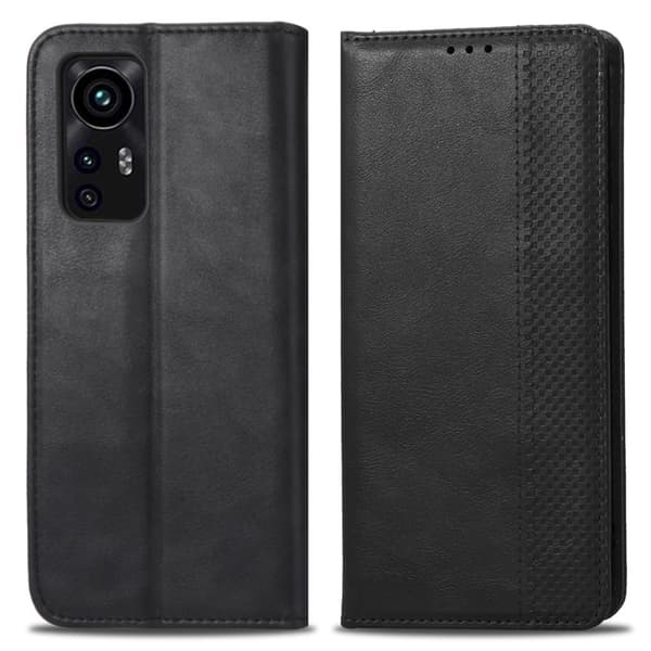 Bofink Vintage Xiaomi 12 / 12x Læder Etui - Sort Black