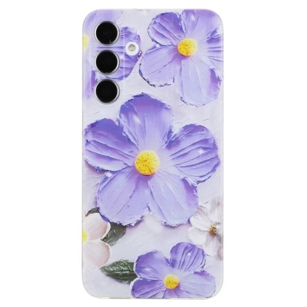 Deco Samsung Galaxy S23 FE cover - Lilla Blomst Purple