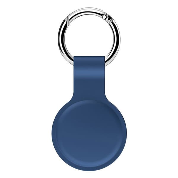 AirTags silikoneetui med nøglering - Mørkeblå Blue