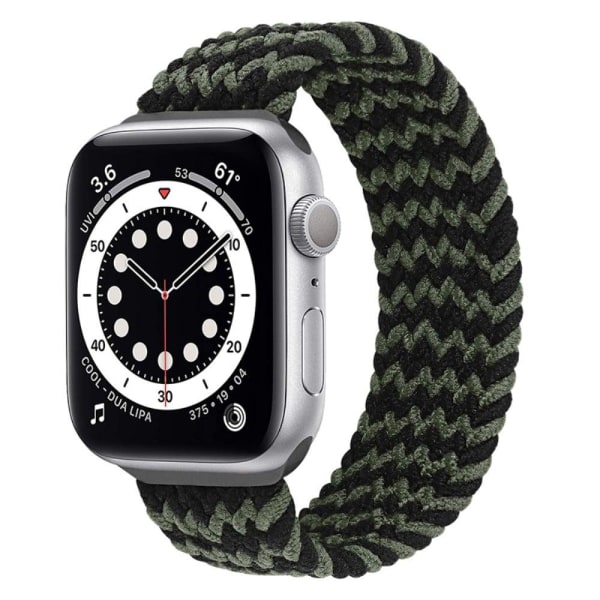 Apple Watch Series 8 (41mm) elastic woven watch strap - Black / Black