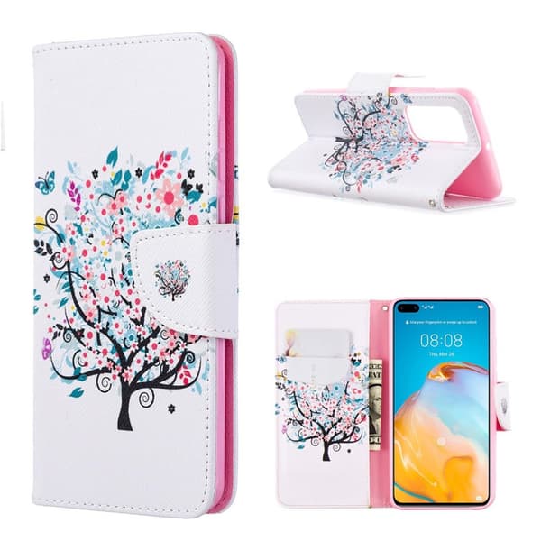 Wonderland Huawei P40 flip etui - Colorized treet Multicolor