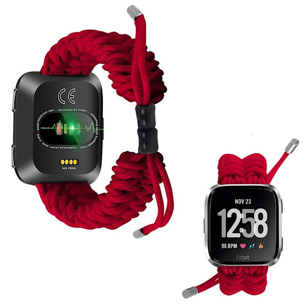 Fitbit Charge Versa punottu kellonauha - Punainen Red