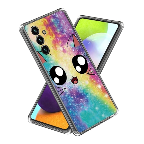 Deco Samsung Galaxy A35 deksel - Regnbuekatt Multicolor