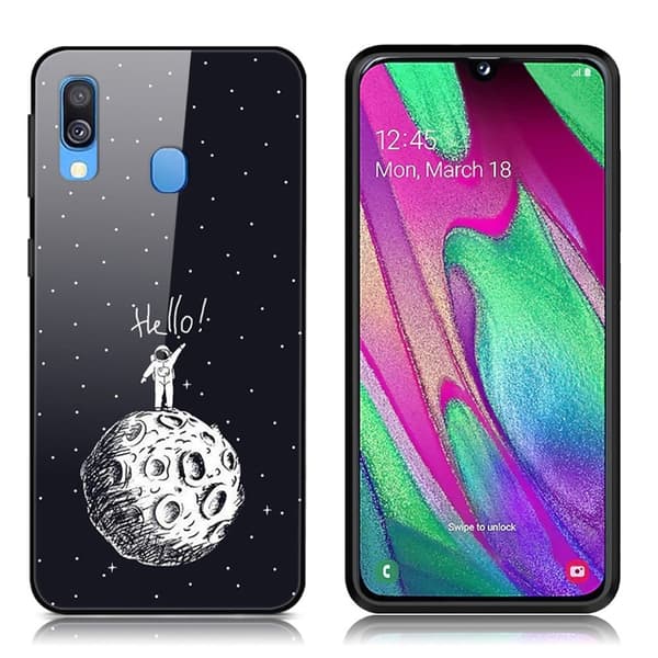 Fantasy Samsung Galaxy A40 deksel - Moon Landing Black