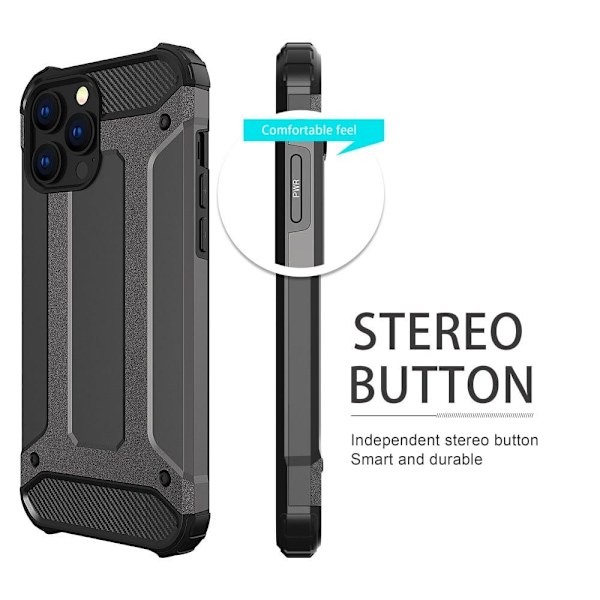 Armour Guard iPhone 13 Pro Max skal - Silver/Grå Silvergrå