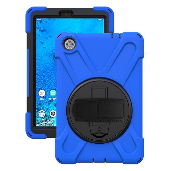 Lenovo Tab M8 (2nd Gen) FHD 360°-sving Silikon Etui - Blå Blue