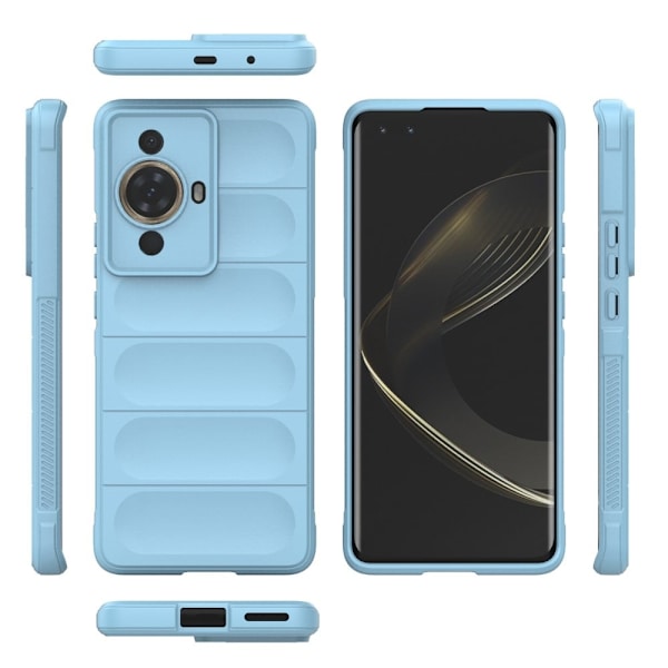 Mjukt greppformat Huawei Nova 11 Pro / Huawei Nova 11 Ultra skal - Blå Blå