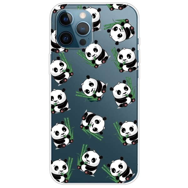 Mønstertryk fleksibelt etui iPhone 14 Pro Max 6,7 tommer, IMD udførelse stødsikkert beskyttende telefon cover - Sort Black