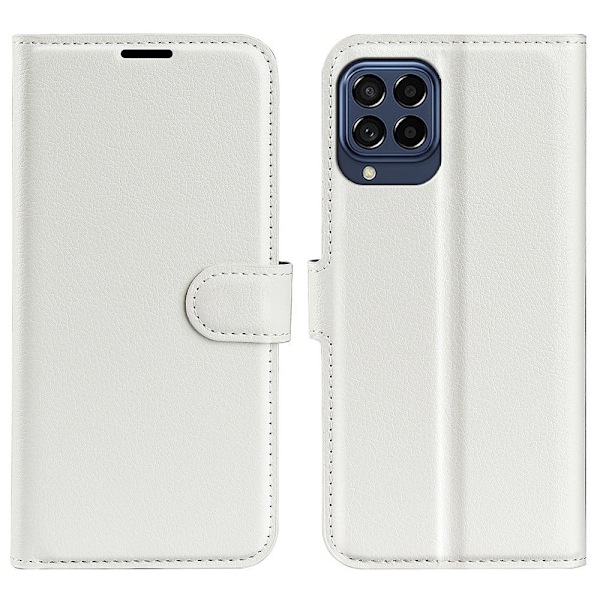 Classic Samsung Galaxy M53 5G flip kuoret - Valkoinen White