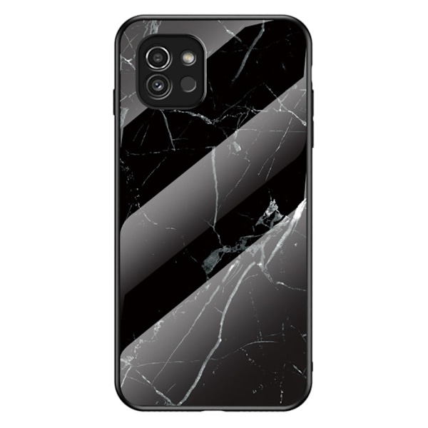 Fantasy Marmor Samsung Galaxy A03 skal - Svart Marmor Svart