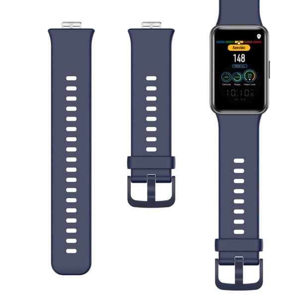 Huawei Watch Fit simple silikone rem - mørkeblå Blue