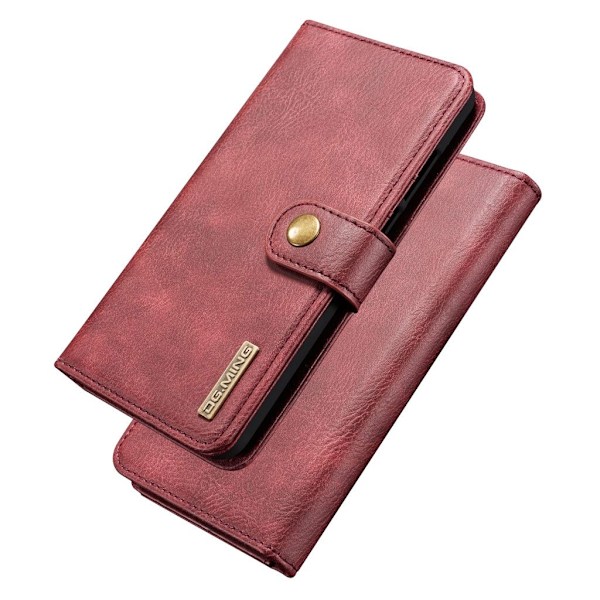 DG.MING Huawei P30 Lite 2-in-1 Wallet kotelot - Punainen Red