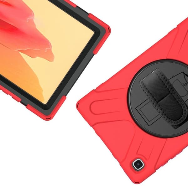 Samsung Galaxy Tab A7 10.4 (2020) 360 asteen silikonikotelo - Punainen Red