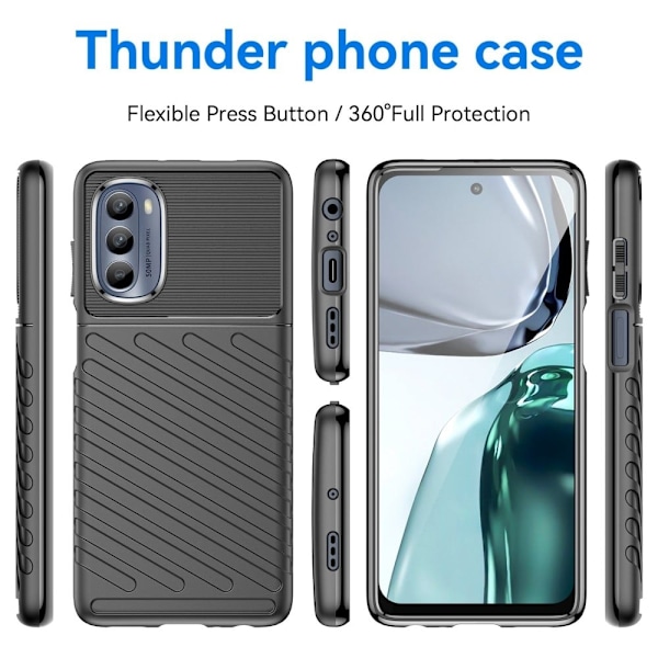 Thunder Motorola Moto G62 5g Etui - Sort Black