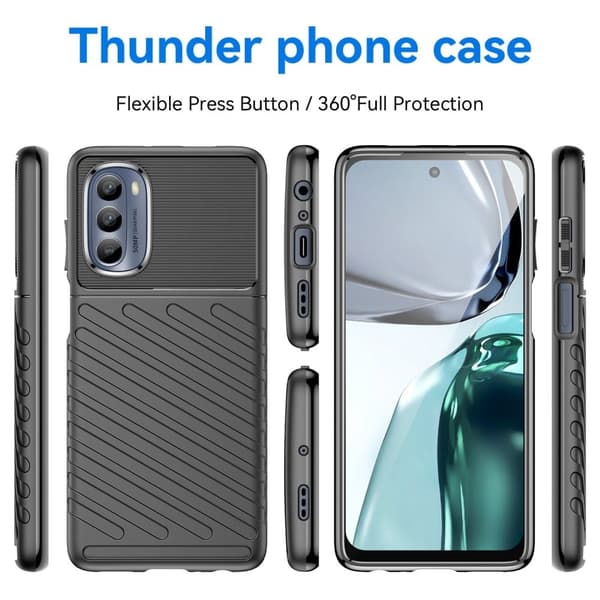 Thunder Motorola Moto G62 5g Etui - Svart Black