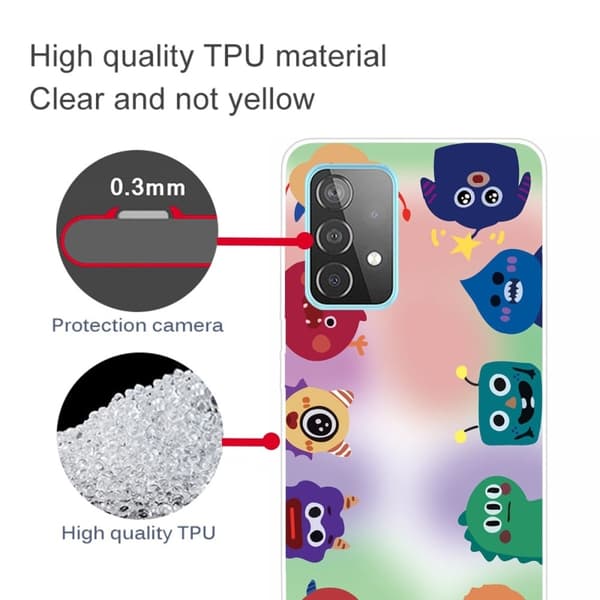 Deco Samsung Galaxy A23 deksel - Monstre Multicolor