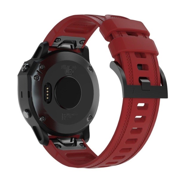 Garmin Fenix 6S silikone Urrem - Vinrød Red