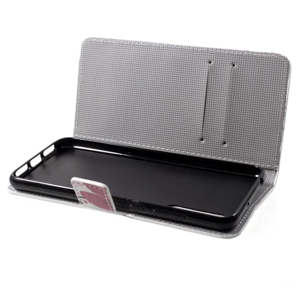 Huawei P20 Printet Mønster PU læder flip etui - Kapok blomst Multicolor