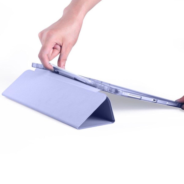 iPad Pro 12.9 inch (2020) / (2018) tri-fold leather case - Purpl Purple