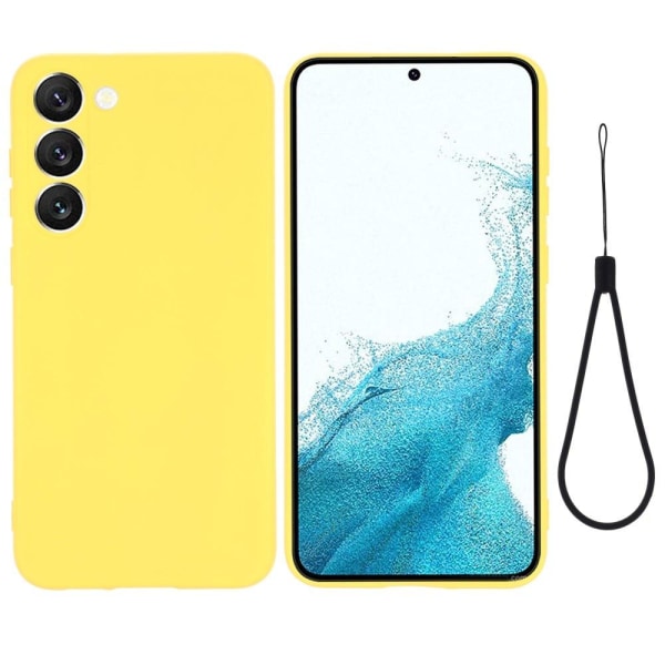 Matte Liquid silikone cover til Samsung Galaxy S23 - Gul Yellow