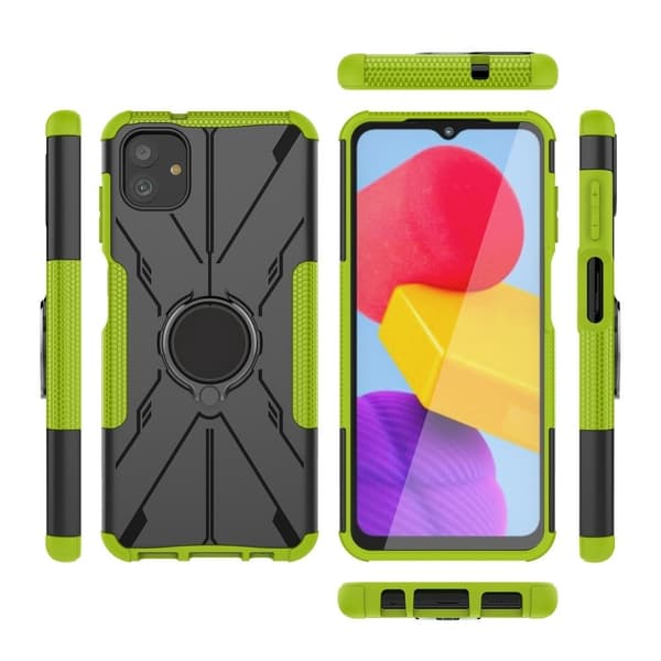 Kickstand-cover med magnetisk plade til Samsung Galaxy A04 - Grøn Green