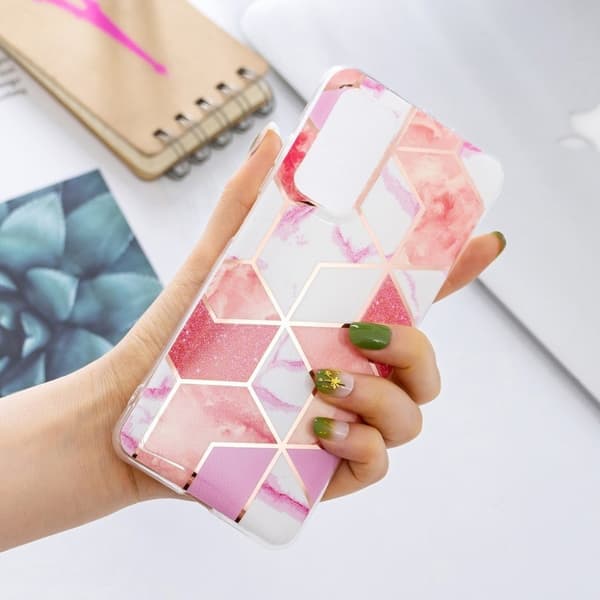 Marble design Samsung Galaxy A32 5G kotelot - Ruusu Timantti Kuvio Pink