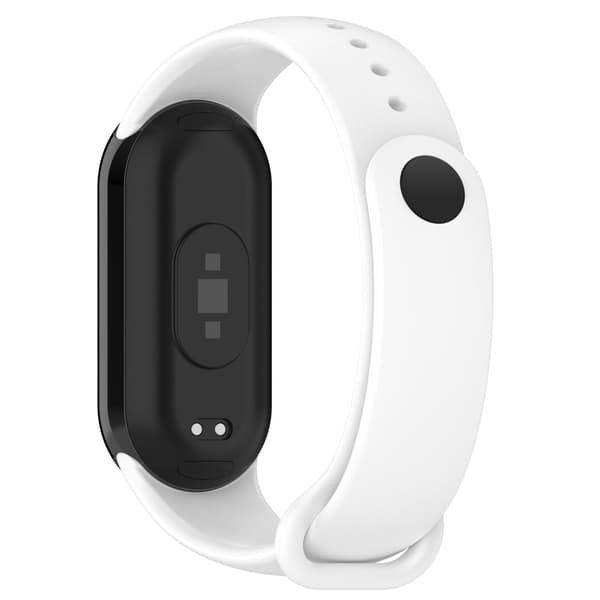 Xiaomi Smart Band 8 silikonrem med metallkontakt - Hvit White