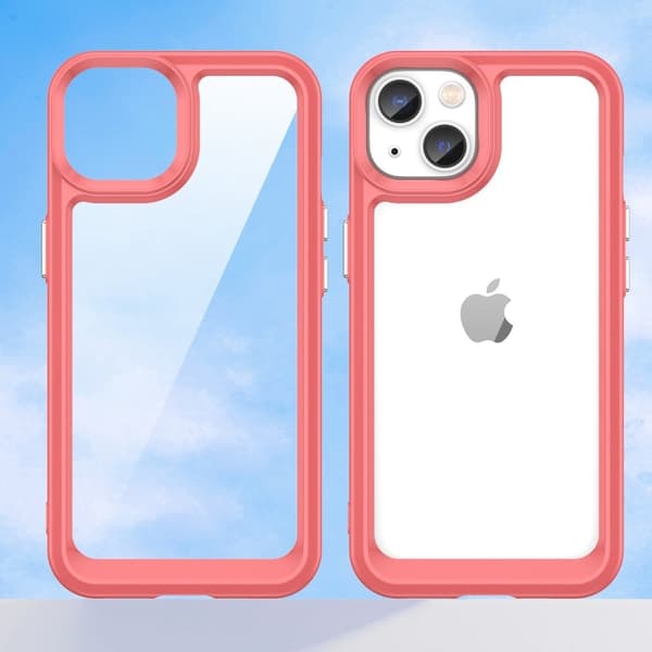 iPhone 14 Plus smart akryldeksel - Rød Red