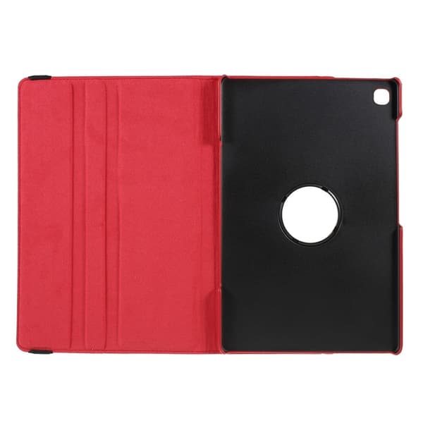 Sammenleggbart etui med Lichi-tekstur for Samsung Galaxy Tab S6 Lite - Rød Red