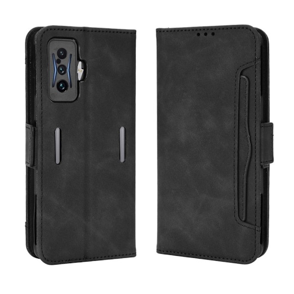 Modernt Xiaomi Poco F4 GT / Xiaomi Redmi K50 Gaming fodral med plånbok - Svart Svart