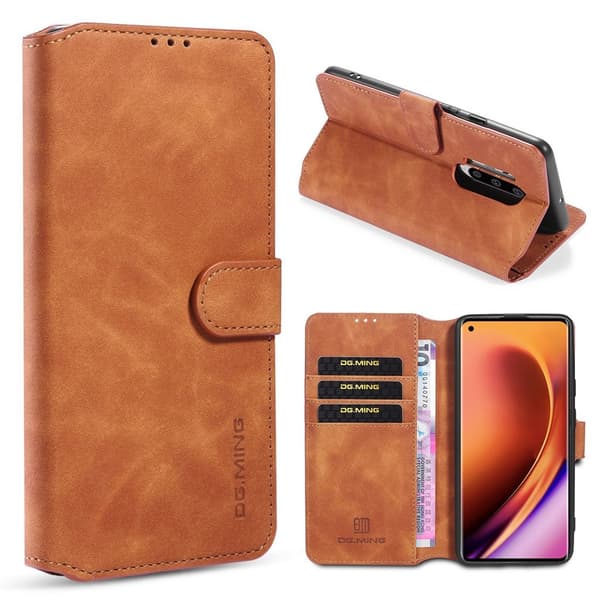 DG.MING OnePlus 8 Pro retroetui - Brun Brown