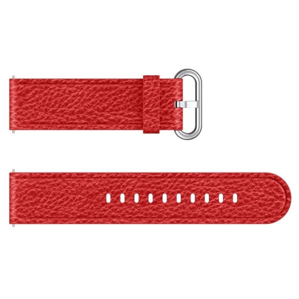 Samsung Gear S3 Classic / S3 Frontier / Galaxy Watch 46mm ægte læder Urrem - Rød Red