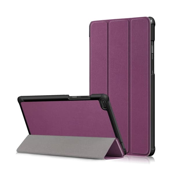 Lenovo Tab E8 beskyttelses deksel av TPU med tre dels stativ - lilla Purple