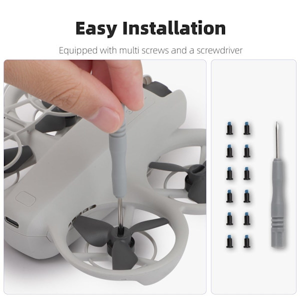 2016S-1 1 par DJI Neo plastpropeller til droneudskiftning - Sort Black