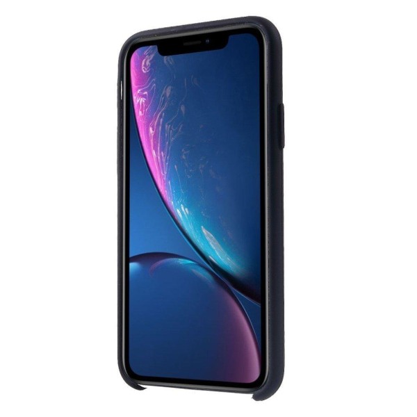 iPhone XS silky solid silicone case - Black Svart