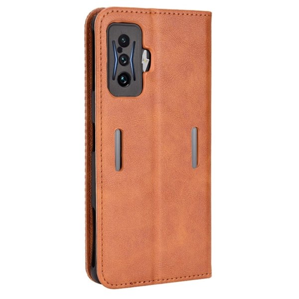 Bofink Vintage läder Xiaomi Poco F4 GT / Xiaomi Redmi K50 Gaming fodral - Brun Brun