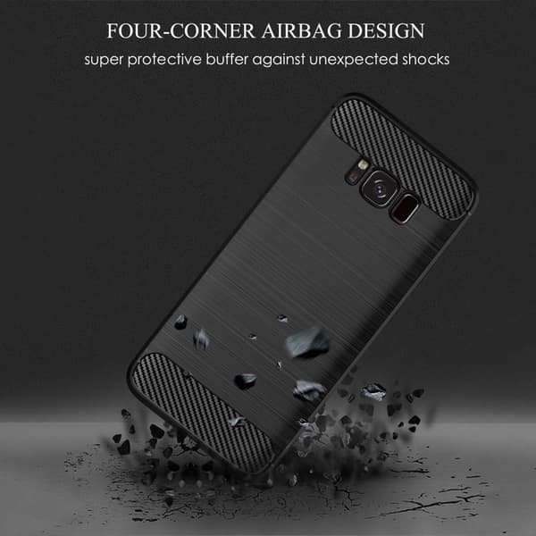 Carbon Flex Etui Samsung Galaxy S8 - Blå Blue