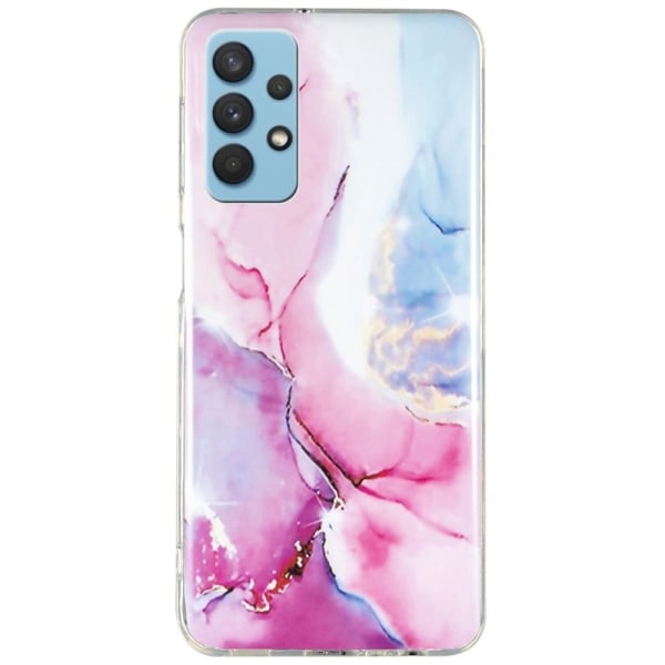 Marble Samsung Galaxy A32 Etui - Rosa / Blå Multicolor