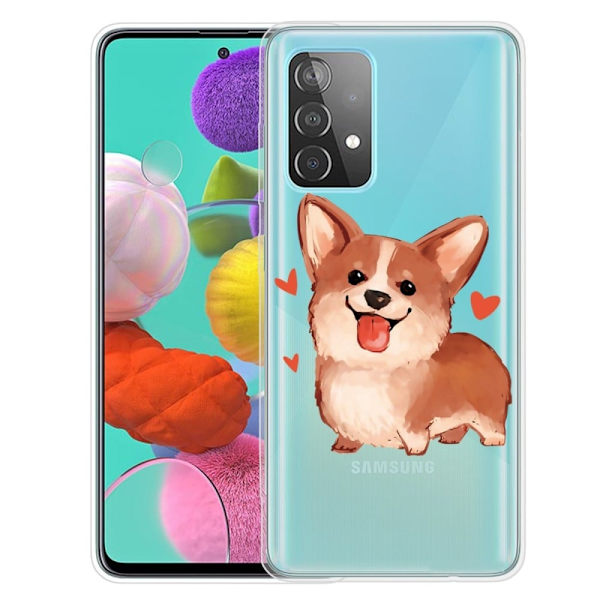 Deco Samsung Galaxy A73 Etui - Hund Brown