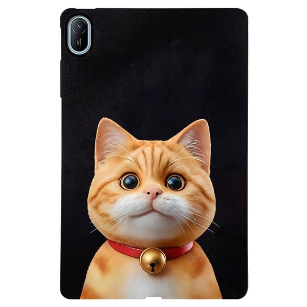 Huawei MatePad SE 11 Case Pattern Printing Slim Flexible Tablet Protective Cover - Shorthair Cat Brown