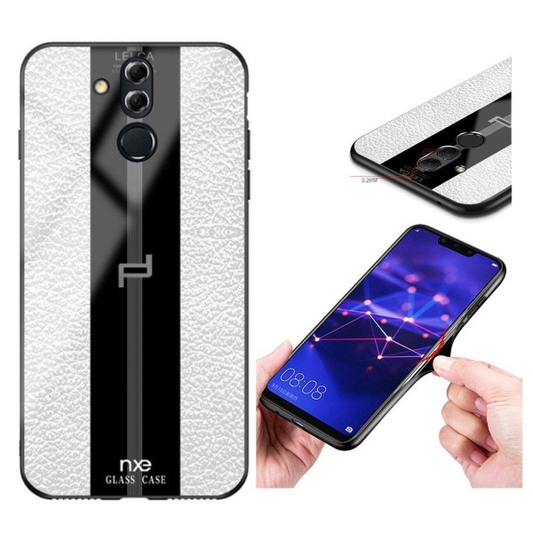 NXE LELCA Series Huawei Mate 20 Lite mønstret glas etui - Hvid White