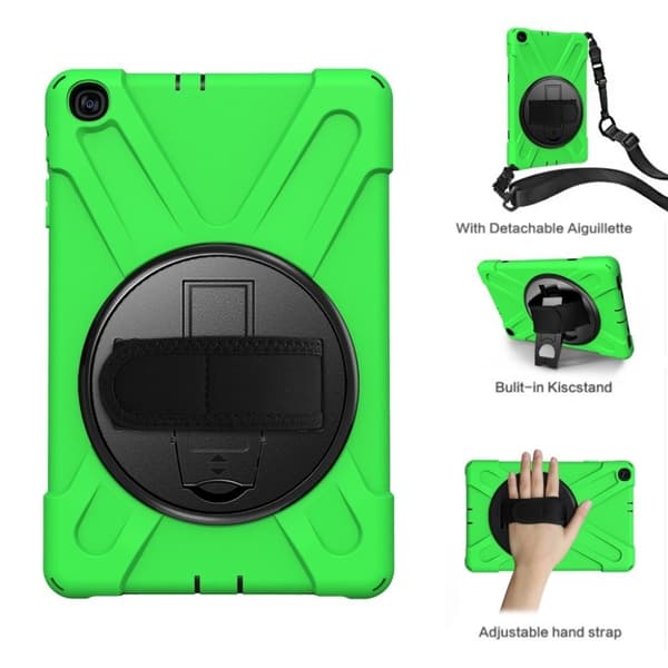Samsung Galaxy Tab A 10.1 (2019) 360 asteen silikonikotelo - Vihreä Green