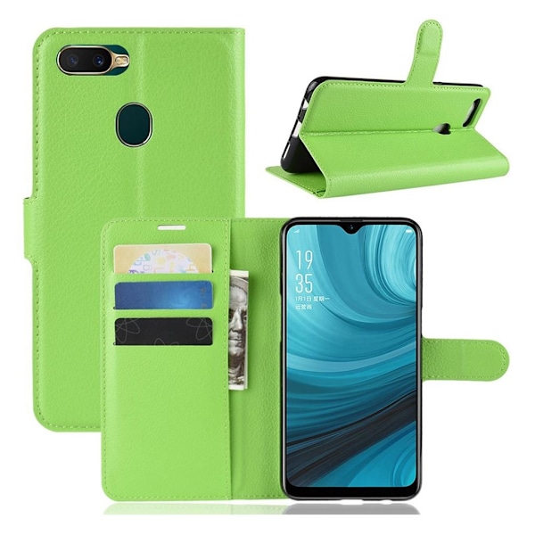 Simple Oppo A7 etui - Grøn Green