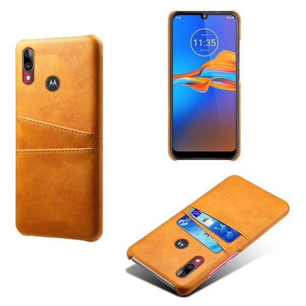 Dual Card cover – Motorola Moto E6 Plus – Orange Orange